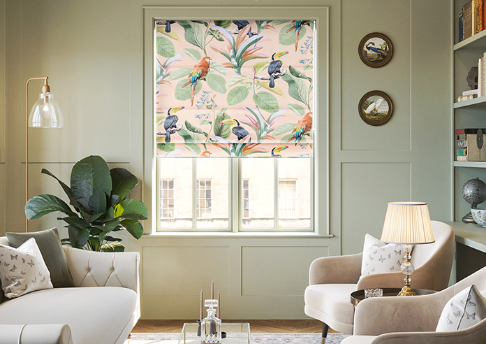 Parrot, Peach Ice - Twist&Fit Roman Blind - Image 3